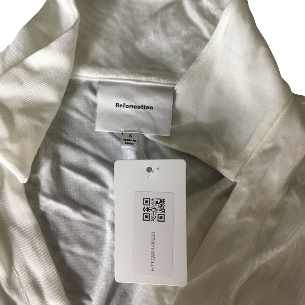 Reformation white Satin Top small - Picture 1 of 5